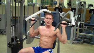 How To Overhead Press Cybex [upl. by Drofnil981]