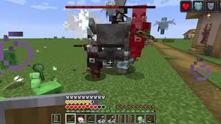 Minecraft Raid on Hard difficulty [upl. by Eartha76]