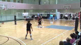 A Great Serving and Receiving Drill from John Dunning  Volleyball 2015 30 [upl. by Sherr]