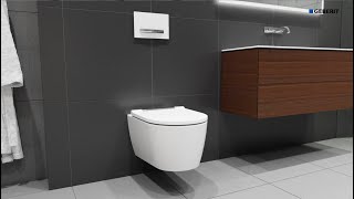 Geberit ONE WC  Installation [upl. by Nannerb925]