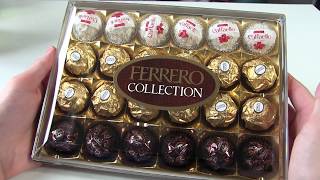 Ferrero Chocolate Collection UNBOXING Rocher  Rafaello  Rondnoir [upl. by Ziul]