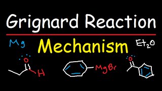 Grignard Reagent Synthesis Reaction Mechanism  Organic Chemistry [upl. by Nidia]