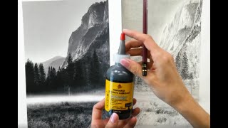 How to Use Powdered Graphite in a Drawing [upl. by Mcleod]