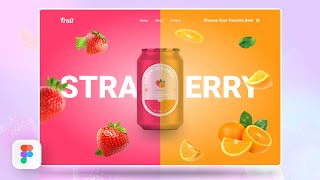 Landing Page Ui Design in Figma  3D Carousel Slider [upl. by Artenal]