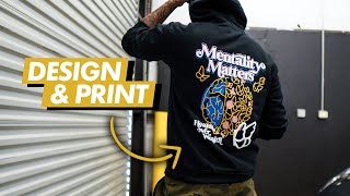 Exactly How I Made This Design and Printed This Hoodie  Step By Step [upl. by Llednahc374]