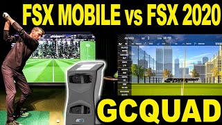 Foresight Sports GCQUAD  FSX Mobile Review vs FSX 2020 Golf Simulator Software FIRST LOOK [upl. by Buttaro]