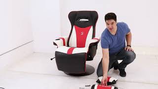 Assembly video of gaming recliner chair [upl. by Tai]