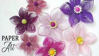 DIY Paper Quilling Flowers  How to Use Comb amp Crimper Tool [upl. by Moody]