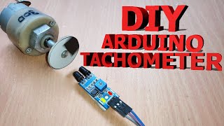 DIY Digital Arduino Tachometer  RPM Counter Using Proximity Sensor IR [upl. by Polky]