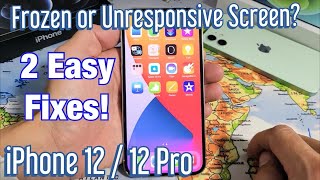 iPhone 12 Frozen or Unresponsive Screen 2 Easy Fixes [upl. by Chuu]