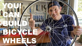 How To Build Bicycle Wheels THE EASY WAY bikerepair [upl. by Dido326]