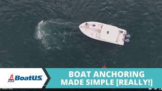 Boat Anchoring Made Simple REALLY  BoatUS [upl. by Aneehc]