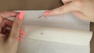 How To Sew Tailor Tacks [upl. by Worthy217]