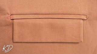 Welt Pocket with Flap Tutorial [upl. by Guenna799]