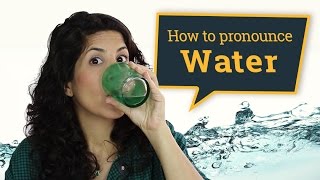 Pronouncing water I American English Pronunciation [upl. by Kred]