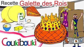 RECETTE pour enfant Galette des Rois en dessin animé  Fête des Rois  Épiphanie [upl. by Nodyroc]