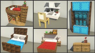 Minecraft 30 Bedroom Design Ideas [upl. by Stralka]