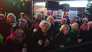 WHAT CHRISTMAS MEANS TO ME Rock Choir at Birkdale Lights Switch On 1st December 2024 [upl. by Kenimod]