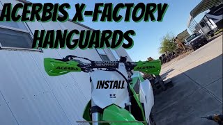 Install Acerbis XFACTORY HANDGUARDS on a Kawasaki KLX 300R [upl. by Eilac228]