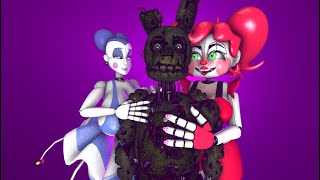 Sexy Circus Baby and Circus Ballora Tries To Take Springtrap Part 1 [upl. by Ecnedurp]