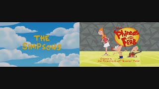 The Simpsons and Phineas and Ferb Theme Song Mix [upl. by Ppilihp]