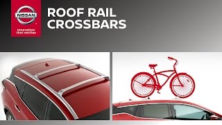 Roof Rail Crossbars  Genuine Nissan Accessories [upl. by Lacim]