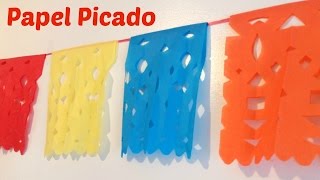 How to Make Papel Picado Mexican Streamers [upl. by Akalam]