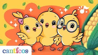 Canticos  Los Pollitos dicen pío pío pío  Little Chickies  Aprende Inglés  Learn Spanish [upl. by Hite175]