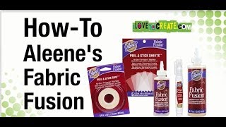 HowTo Aleenes Fabric Fusion Permanent Fabric Adhesive [upl. by Aikahc]