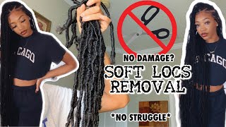 HOW TO REMOVE SOFT LOCS SAFELY NO CUTTINGDAMAGE 🚫✂️  EASY amp QUICK TAKEDOWN [upl. by Krakow]