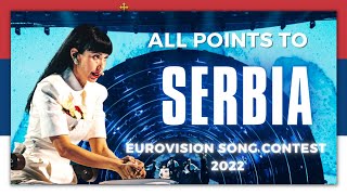 ESC 2022  All Points to Serbia [upl. by Nappie630]