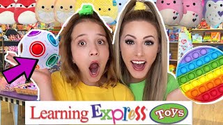 NO BUDGET 🤑 FIDGET SLIME amp SQUISHMALLOW SHOPPING SPREE At Learning Express [upl. by Yrahk]