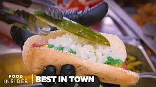 The Best ChicagoStyle Hot Dog In Chicago  Best In Town [upl. by Annoid]