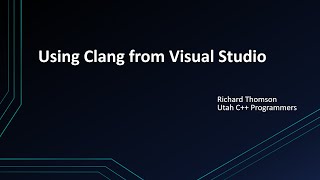 Using Clang from Visual Studio [upl. by Ettenajna222]