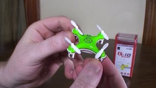 Cheerson  CX10 2014 Worlds Smallest Quadcopter  Review and Flight [upl. by Navek]