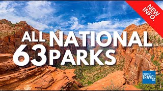 All 63 National Parks In One Video [upl. by Airretal]