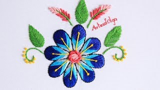 Bordado Mexicano Paso a Paso  Mexican Embroidery [upl. by Acnalb]