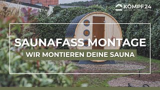 Saunafass  Montage im Regen ASMR  Kömpf24 [upl. by Alliuqat]