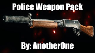 Fallout 4 Mod Review Anotherones Police Weapon Pack [upl. by Johnsten]