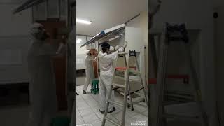 Replacing hepa filter biosafety cabinet [upl. by Eiralam]