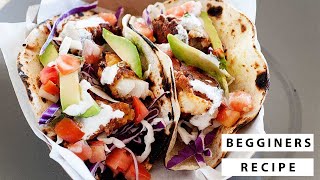 Baja Fish Tacos  Simple Battered Tacos [upl. by Amitaf]