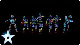 Electro Techno Dance Act  Light Balance  Britains Got Talent 2014 [upl. by Ecneret264]