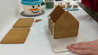 Gingerbread House Assembly [upl. by Hcone]