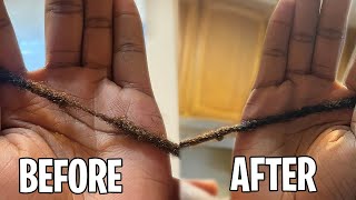 How To Fix Thin Locs Crotchet Hook [upl. by Arracahs]