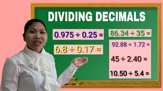 DIVIDING DECIMALS AND MIXED DECIMALS [upl. by Natalee]