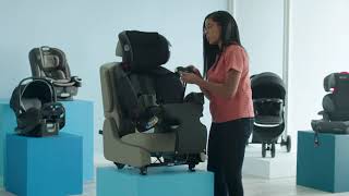 How to Install your TriRide™ 3in1 Car Seat ForwardFacing using the LATCH system [upl. by Naitsirc375]