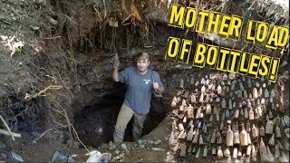 BOTTLE DIGGING MOTHER LOAD OF ANTIQUE BOTTLES [upl. by Jaynes]