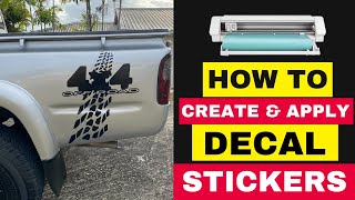 How to Make Decal Stickers  Using Oracal 651 vinyl [upl. by Lavotsirc723]