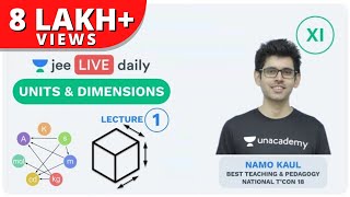 JEE Mains Units amp Dimensions L 1  Class 11  Unacademy JEE  IIT JEE Physics  Namo Kaul [upl. by Nnomae]