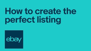 eBay Selling 101 4 components of a perfect listing [upl. by Garlanda304]